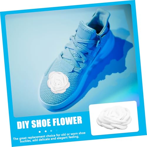 MUCKLILY Schuhclips aus Stoff Blume Leichte Dekorative Schuhverzierung Abnehmbar DIY Hochzeit Pumps Schleifen Zubehör Einfach zu Befestigen Modisch und Praktisch von MUCKLILY