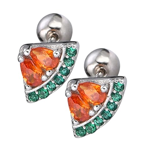 MUCKLILY Silberohrringe Damen Obst Ohrstecker Wassermelon Design Leicht Komfortabel Alltags Schmuck Geschenk Vorschlag MUCKLILY Silberohrringe Damen Obst Ohrstecker Wassermelon Design Leicht Komfortabel Alltags Schmuck Geschenk Vorschlag von MUCKLILY