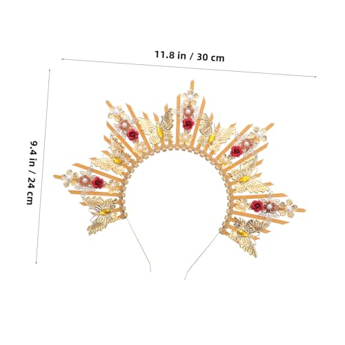 MUCKLILY Stirnband Prinzessinnen Braut Tiara Juwelenbesetzte Hochzeits Tiaras Griechische Göttinnen Stirnband Braut Für Hochzeit Prinzessinnen Hochzeitskrone Königin von MUCKLILY