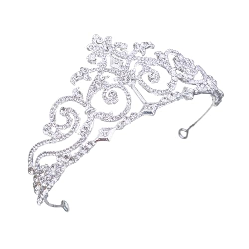 MUCKLILY Strass Tiara Brautkrone mit Funkelndem Kronendekor Modischer Haarschmuck für Hochzeiten Partys und Fotoshootings Damen Prinzessin Stirnband für Festliche Anlässe von MUCKLILY