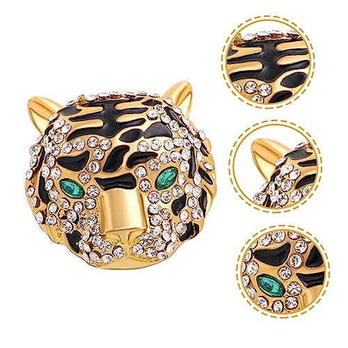 MUCKLILY Strassbesetzte Tigerbrosche und Anhänger Vielseitiger Lapel Pin und Halsketten Charm Kleidungsschmuck Dekoration für Damen und Mädchen Geeignet für Partys und Alltag von MUCKLILY