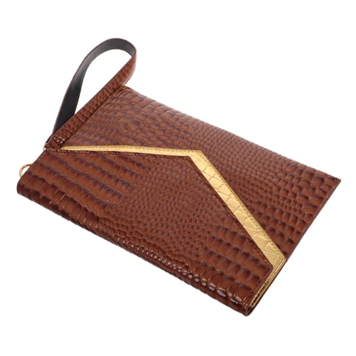 MUCKLILY Stylische Damen Clutch Handtasche PU Vintage Muster Envelope Handgelenktasche Abendtasche für Party Freizeit Arbeit von MUCKLILY