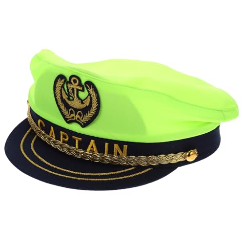 MUCKLILY Kapitänshut Aus Polyester Für Erwachsene Matrosen-kapitänshut Für Cosplay Und Partys Dekorativer Hut Für Bühnenauftritte Und Kostümpartys von MUCKLILY