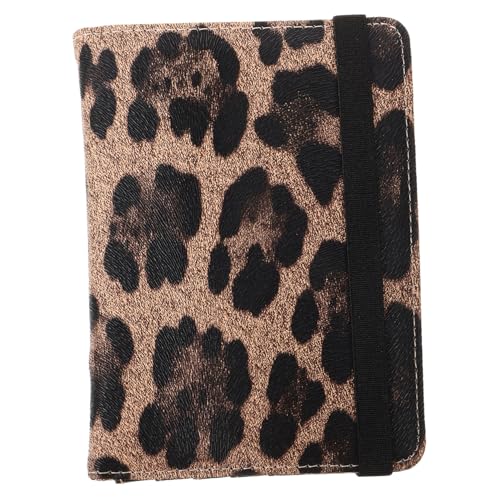 MUCKLILY Stylischer Leopard Print Reisepasshalter PU mit RFID Schutz und Mehrfach kartenfächern für Damen Modisches Reiseetui zur Sicheren Aufbewahrung von Reisepass und Dokumenten von MUCKLILY