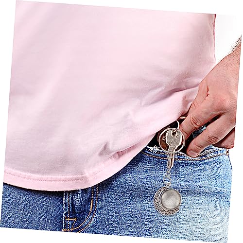 MUCKLILY Teiliges Anhänger Lünette mit Runden Domkacheln Diy Schlüsselanhänger Bastelzubehör Stabile Metallfassung Vintage Schmuckherstellung Zubehör Vielseitig für Kreative Anhänger von MUCKLILY