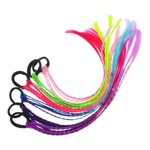 MUCKLILY Teiliges Haarbänder mit Farbverlaufendem Zopf perücke Sanft zu Haaren Bunte Haarschmuck für Mädchen Geeignet für Party Bühne Einfache Anwendung von MUCKLILY