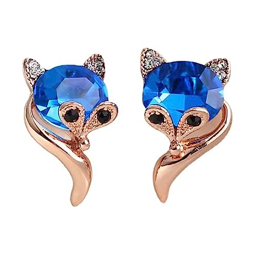 MUCKLILY Tierohrringe mit Strass Ohrringe für Damen Roségold Ästhetisches Schmuckstück für Modebewusste Frauen für Verschiedene Anlässe von MUCKLILY
