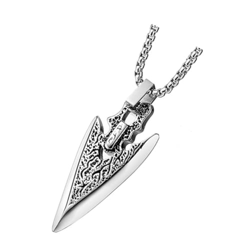 MUCKLILY Punk-stil-halskette Für Herren Männerkettenanhänger Aus Hochwertigem Material Schmuck Im Punk-stil Modische Schlüsselbeinkette Silberfarben von MUCKLILY
