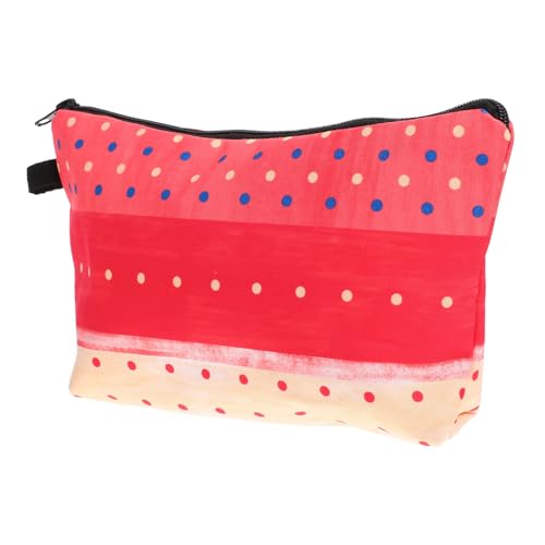MUCKLILY Punkte Druck Kosmetiktasche für Damen Tragbare Schminktasche mit Reißverschluss Leichte Makeup Tasche für Reisen Kompakte Kultur und Make Up Aufbewahrung von MUCKLILY