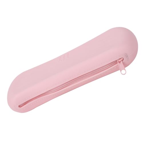 MUCKLILY Tragbare Silikon Kosmetikpinsel Tasche Leichtes Langlebiges Reise etui für Make up Pinsel Aufbewahrung Staubdicht Kompakt als Kulturtasche für Damen Unterwegs von MUCKLILY