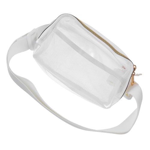 MUCKLILY Transparente Bauchtasche Damen Herren Verstellbar Sport Hüfttasche Vielseitig als Brustbeutel Leicht und Strapazierfähig für Outdoor Camping Radfahren von MUCKLILY