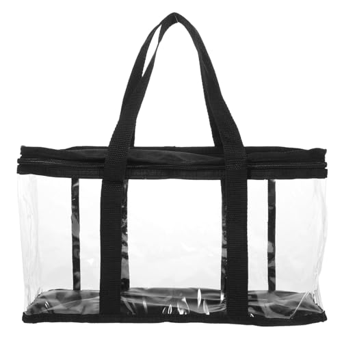 MUCKLILY Transparente Handtasche mit Verstellbarem Gurt Kleine Pvc klare Tasche für Baseballmützen Multifunktionale Stadion Konzerttasche für Frauen Praktische Organizer tasche für Alltag von MUCKLILY