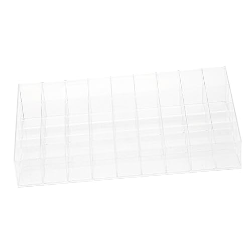 MUCKLILY Transparenter Lippenstift-organizer Für Schreibtisch Lippenstiftständer Mit Deckel Aufbewahrungsbox Für Make-up Platzsparend Und Staubdicht Für Schlafzimmerbedarf Und von MUCKLILY