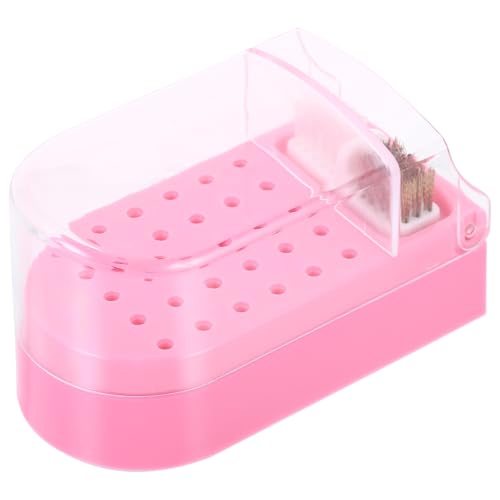 MUCKLILY Transparentes Nagelbohrer aufbewahrungsbox mit Löchern Langlebiges Praktisches Maniküre bohrer display für Nagelstudio und Heimgebrauch Multifunktionales Organizer zubehör für von MUCKLILY