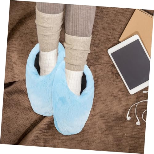 MUCKLILY USB Beheizbare Hausschuhe Winter Wärmesohlen Schnell Heizend Weiche Plüsch Innenfutter Bequeme Fußwärmer Für Zuhause Büro Schlafzimmer Dormitory von MUCKLILY