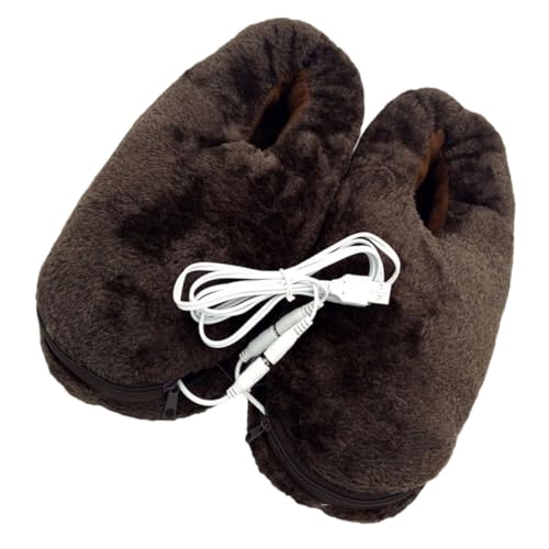 MUCKLILY USB Fußwärmer Schuhe Elektrisch Beheizt Schnelles Aufheizen Komfortabel Weiches Material Winter Fußschutz Für Zuhause Büro Studium Senioren Fußwärmer von MUCKLILY