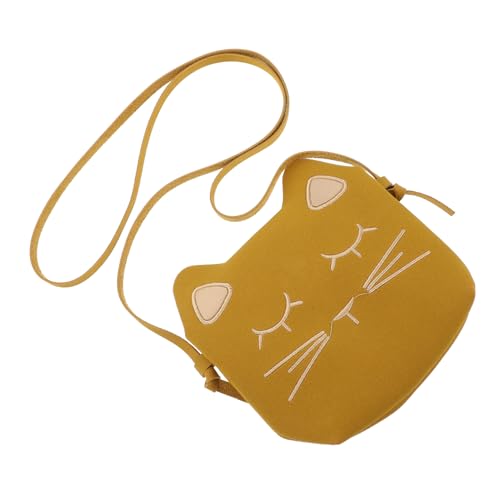MUCKLILY Umhängetasche PU Material Strapazierfähig Niedliche Katzenform Crossbody Tasche für Mädchen Leicht und Pflegeleicht für Schlüssel Münzen und Lippenbalsam Verstellbarer von MUCKLILY