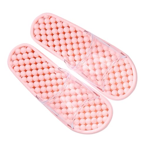 MUCKLILY Unisex Badezimmer Hausschuhe Rutschfest PVC Material Massage Dusch Badeschuhe Damen Herren Atmungsaktiv Nordic von MUCKLILY