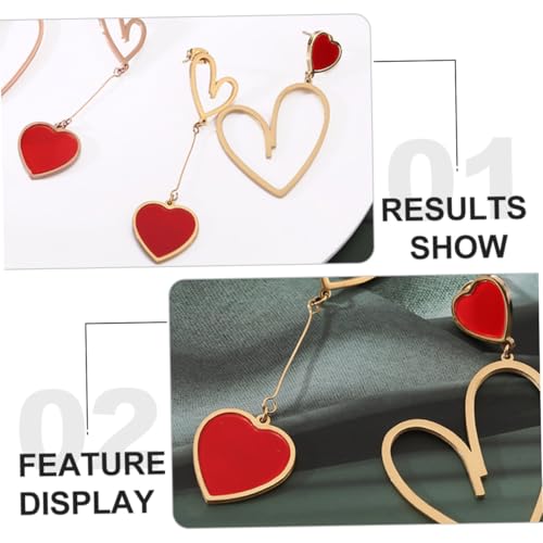 MUCKLILY Valentinstag Ohrstecker Damen Herz Ohrringe Leichtes Design Unregelmäßig Asymmetrisch Mode Schmuck für Alltag und Festtage Zufällige Farbe Zufällige Farbe MUCKLILY Valentinstag Ohrstecker Damen Herz Ohrringe Leichtes Design Unregelmäßig Asymmetrisch Mode Schmuck für Alltag und Festtage Zufällige Farbe Zufällige Farbe von MUCKLILY