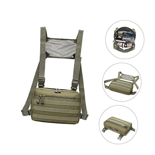 MUCKLILY Verstellbare Robuste Herren Brusttasche für Outdoor Camping und Bergsteigen Widerstandsfähige Multifunktionale Umhängetasche mit Großem Fassungsvermögen für Wanderungen und Reisen von MUCKLILY