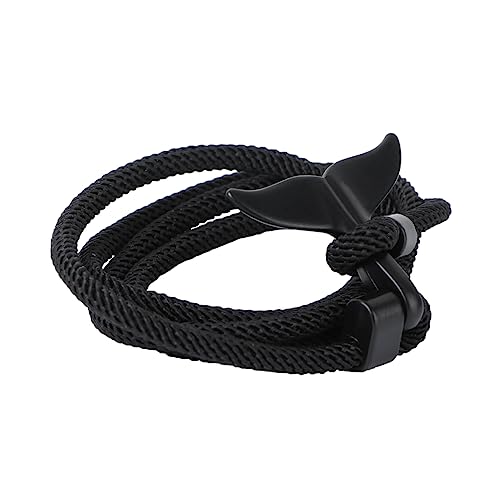 MUCKLILY Verstellbares Armband mit Walflossen Anhänger Mode Linearmband für Damen Elegantes zu Valentinstag und Geburtstag Modischer Schmuck von MUCKLILY