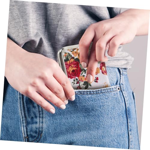 MUCKLILY Vintage Damen Geldbörse aus Canvas Kompakte Tragbare Kleingeld Kartenbörse mit Doppeltem Fach Vielseitige Kleine Geldtasche für Frauen Robust und Leicht zu Reinigen für Alltag und von MUCKLILY