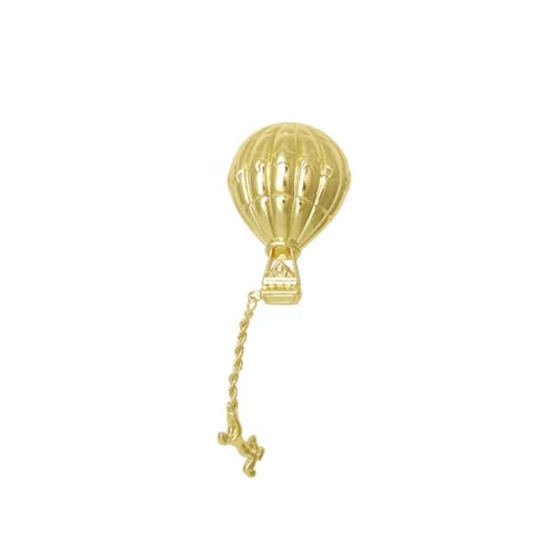 MUCKLILY Vintage Goldfarbene Heißluftballon Brosche Elegante Anstecknadel Kreatives Accessoire Langlebig Detailreich Passend zu Freizeitkleidung Geschenkidee MUCKLILY Vintage Goldfarbene Heißluftballon Brosche Elegante Anstecknadel Kreatives Accessoire Langlebig Detailreich Passend zu Freizeitkleidung Geschenkidee von MUCKLILY