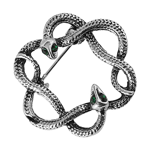 MUCKLILY Vintage Schlangen Brosche Für Damen Eleganter Clip Für Cardigans Schals Und Pullover Praktischer Anstecker Für Kleidung Fein Und Einfach Anzubringen von MUCKLILY