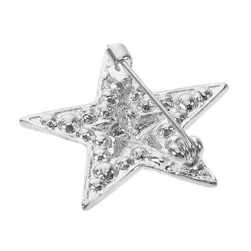 MUCKLILY Sternbrosche Aus Legierung Mit Strasssteinen Modische Brosche Für Kleidung Und Anzüge Vielseitige Sternbrosche Für Damenbekleidung von MUCKLILY
