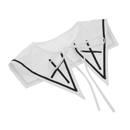 MUCKLILY Vintage Weißer Fake Kragen Damen Abnehmbar Faux Collar Klassisch Britischer Stil Sanft Hautfreundlich Vielseitig Kombinierbar Für Kleider Pullover Büro Freizeit von MUCKLILY