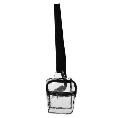 MUCKLILY Wasserdichte Transparente Crossbody Bag Damen PVC Umhängetasche Große Kapazität Verstellbar Vielseitig Tragbar Schultertasche für Alltag und Outdoor von MUCKLILY