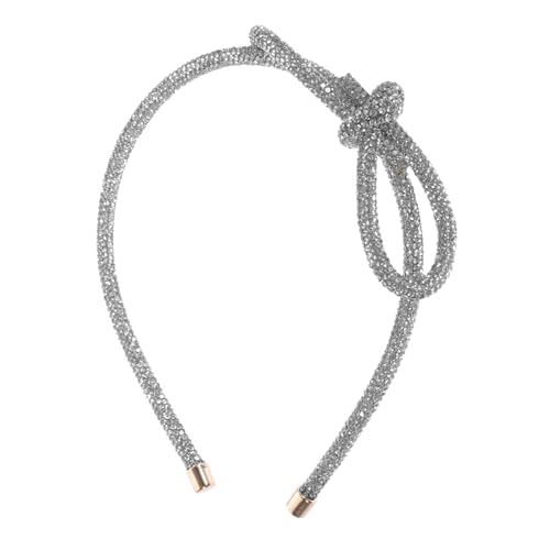 MUCKLILY Wasserfall Strass Haarreif Damen mit Schleife Eleganter Brautschmuck Fein Gearbeiteter Haarschmuck für Hochzeit Abschlussball Geburtstag Langlebiges Formstabiles Stirnband für von MUCKLILY