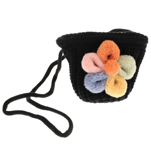 MUCKLILY Weihnachtliche Schultertasche aus Weichem Wollmaterial Niedliche Weihnachtsbaum Form Leichte Umhängetasche für Kleinkinder Gemütlich und Festlich für Kleine Geschenke und Münzen von MUCKLILY