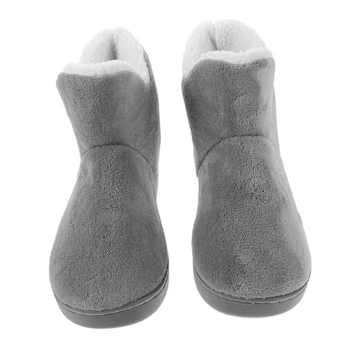 MUCKLILY Winter Ultra Indoor Volle Abdeckung Gepolsterte Schuhe Damen Nachttischsohle Plüsch Home High Top Gemütliche Rutschfeste Booties Hoher von MUCKLILY