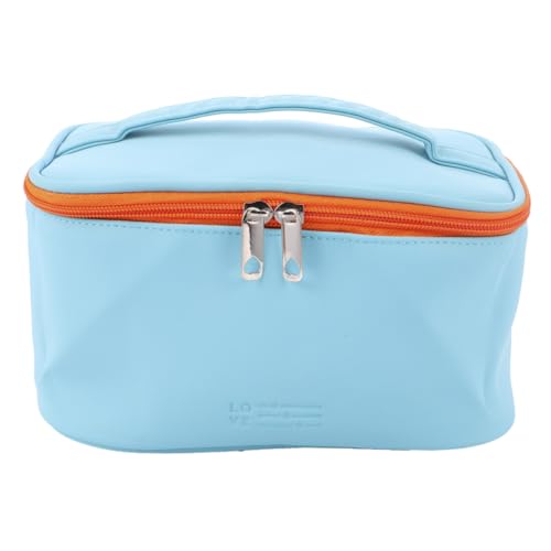 MUCKLILY wasserdichte Damen Kosmetiktasche PU Großes Fassungsvermögen Makeup Pouch Tragbar Stylisch Für Reisen Outdoor Camping von MUCKLILY