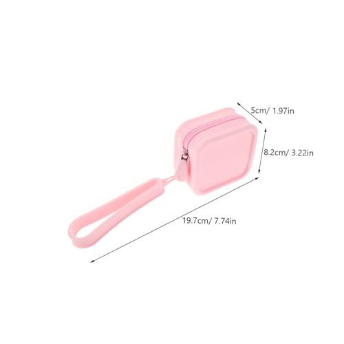 MUCKLILY wasserdichte Silikon Kosmetiktasche Klein mit Reißverschluss Multifunktionale Mini Makeup Tasche für Damen und Mädchen Tragbarer Kulturbeutel mit Großem Fassungsvermögen für Reise von MUCKLILY