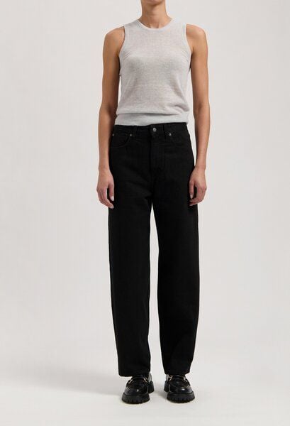 MUD Jeans Brooke High Barrel - Nero Nero von MUD Jeans