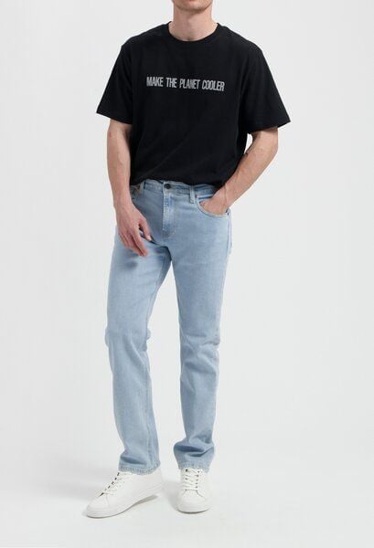 MUD Jeans Bryce Mid Straight - Light Stone von MUD Jeans