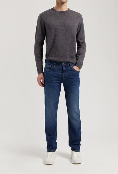 MUD Jeans Bryce Mid Straight - Rustic Blue von MUD Jeans