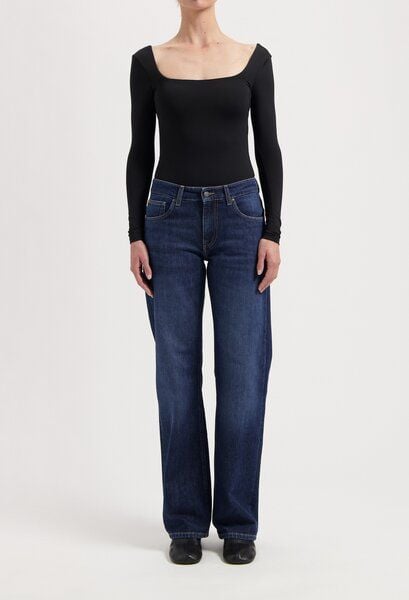 MUD Jeans Carry Mid Straight - Faded Vintage von MUD Jeans