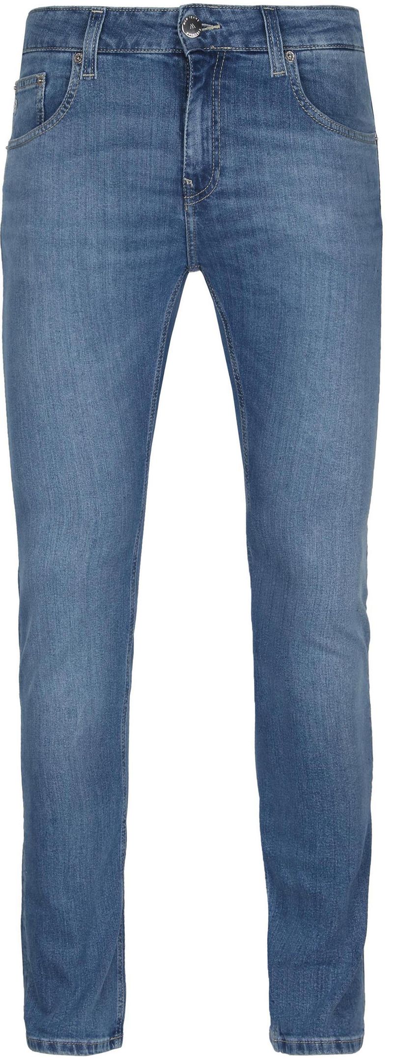 MUD Jeans Denim Slim Lassen Fan Stone Blau - Größe W 36 - L 32 von MUD Jeans