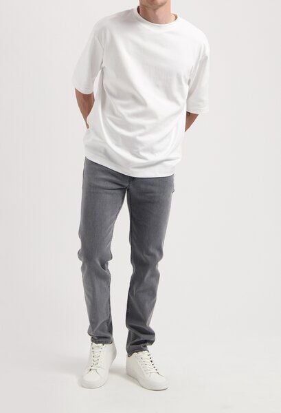 MUD Jeans Dunn Low Tapered - Light Grey von MUD Jeans