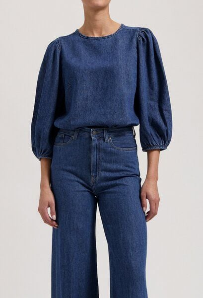 MUD Jeans Gloria Shirt - Stone Indigo von MUD Jeans