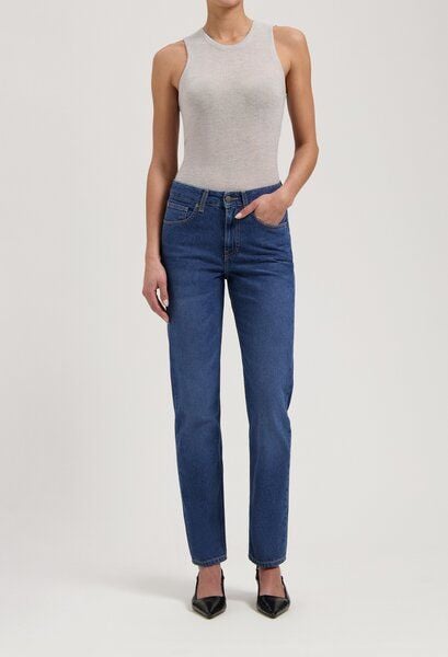 MUD Jeans Go Mid Straight - Used Stone von MUD Jeans
