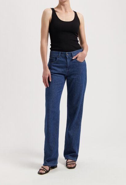 MUD Jeans Jamie Mid Loose Flow - Stone Indigo von MUD Jeans