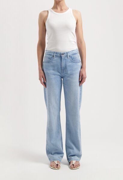 MUD Jeans Jamie Mid Loose Flow - Stone Vintage von MUD Jeans