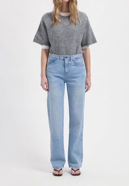 MUD Jeans Jamie Mid Loose Flow - Stone Vintage von MUD Jeans