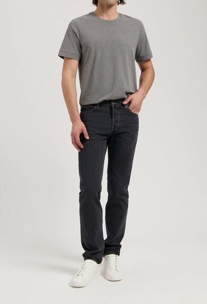 MUD Jeans John Mid Straight - Medium Black von MUD Jeans