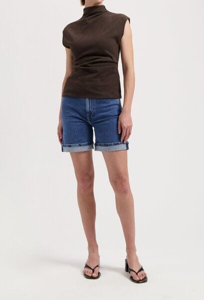 MUD Jeans Luna Mid Short - Stone Vintage von MUD Jeans