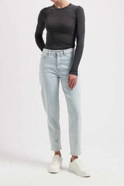 MUD Jeans Mams High Tapered - Light Stone von MUD Jeans